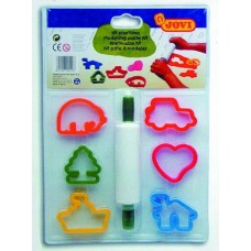 JOVI BLISTER 6 MOLDES Y UN RODILLO